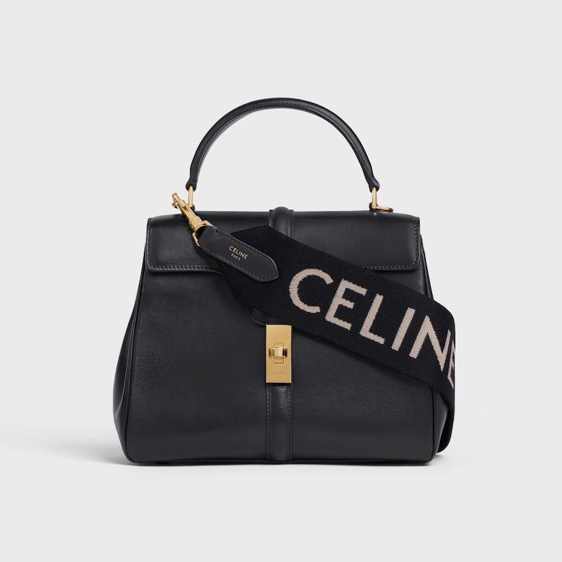 sac À bretelles longues en laine avec jacquard celine