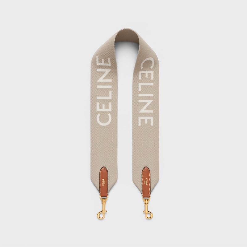 bretelles courtes en laine jacquard celine avec finitions dorées