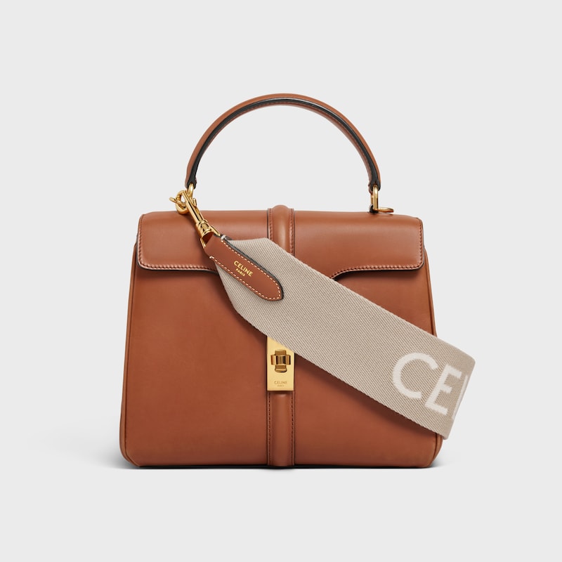 bretelles courtes en laine jacquard celine avec finitions dorées