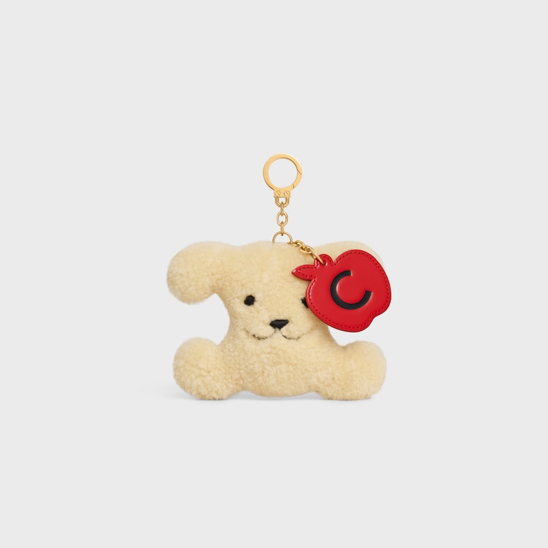 triomphe pom-pom charm pomme en mouton et veau