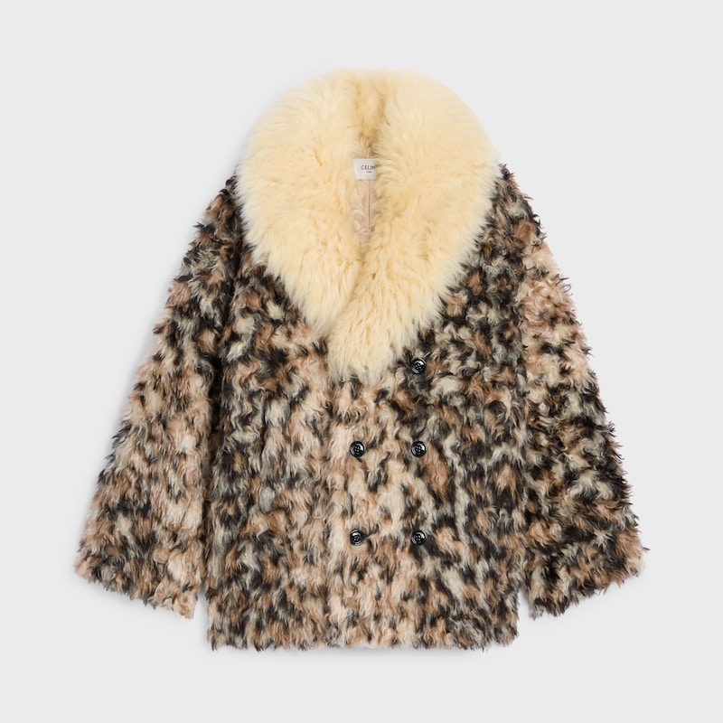 manteau en mohair alpaga