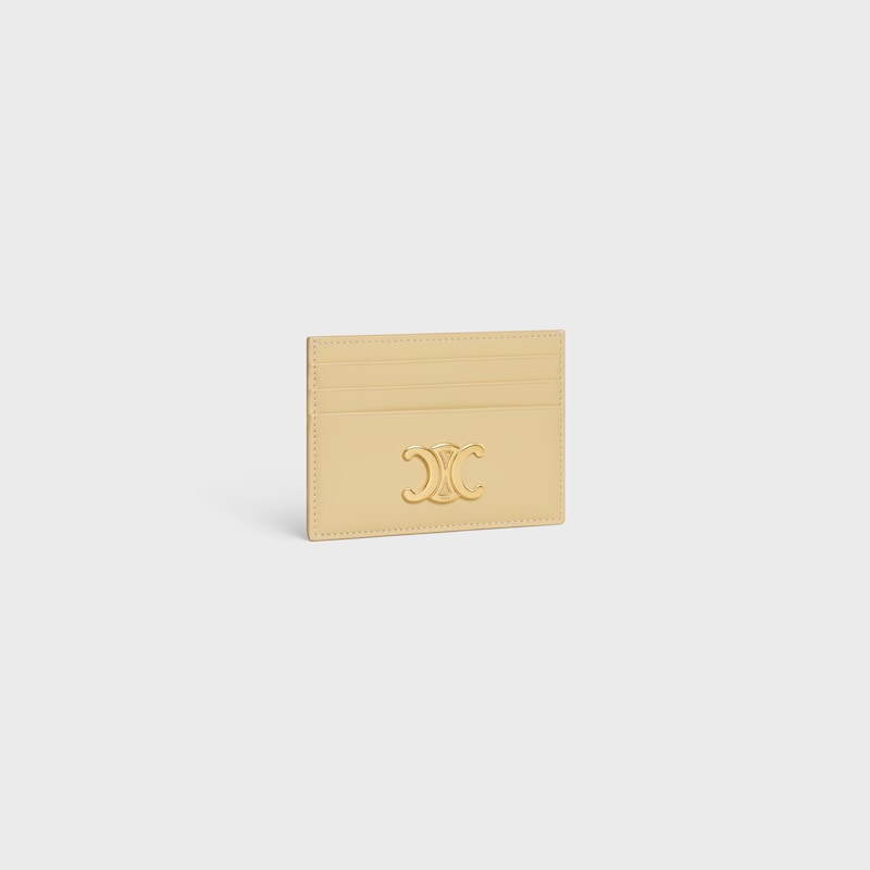 porte-cartes triomphe en cuir de veau vieux