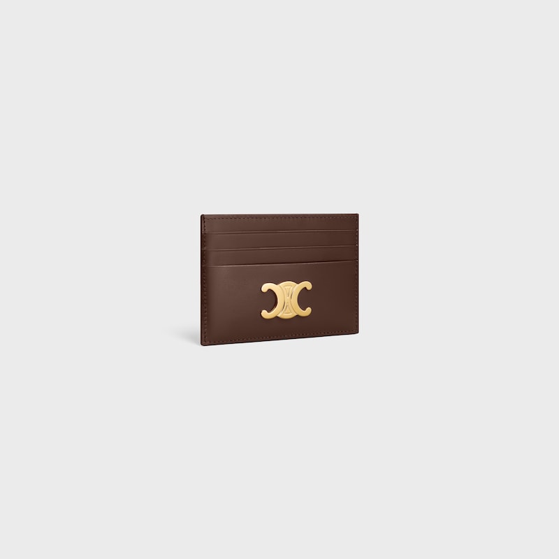 porte-cartes triomphe en cuir de veau vieux