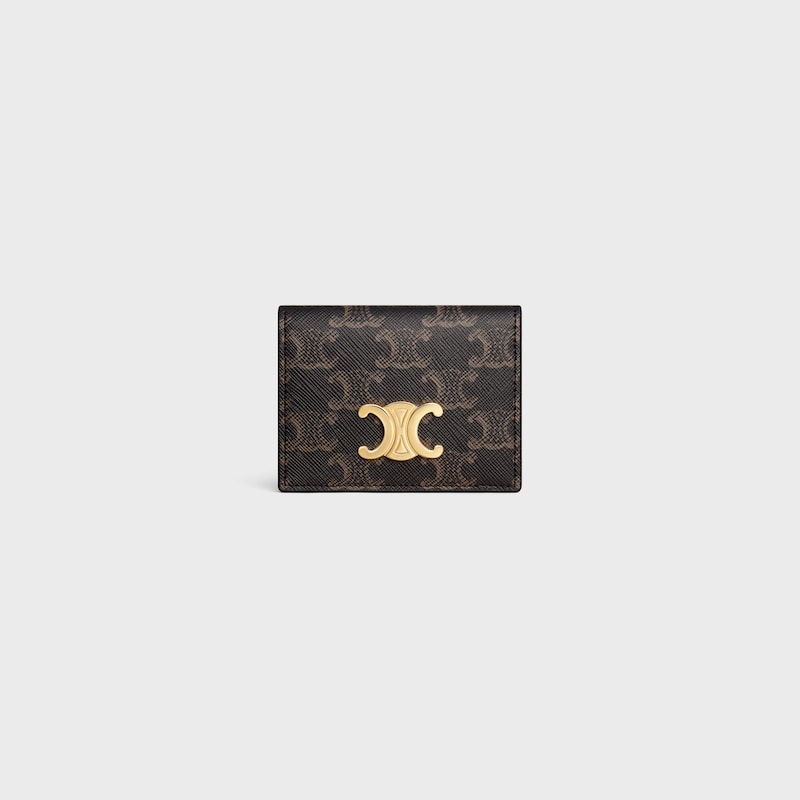 porte-cartes À deux volets en toile triomphe
