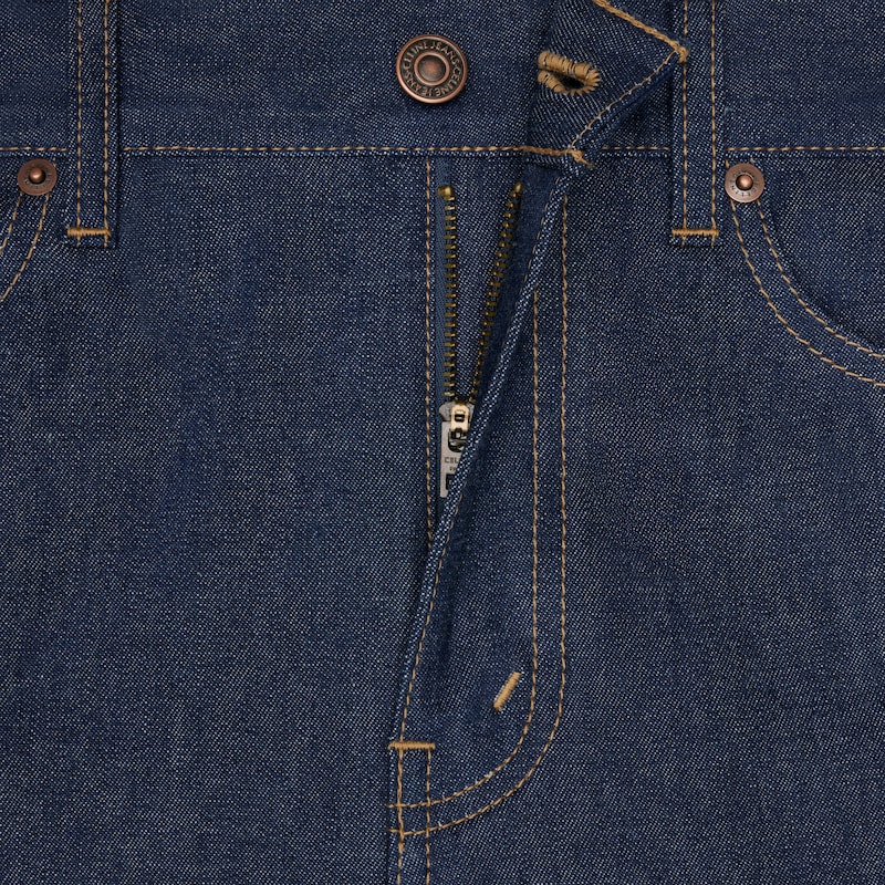 jean chaton en denim brut délavé