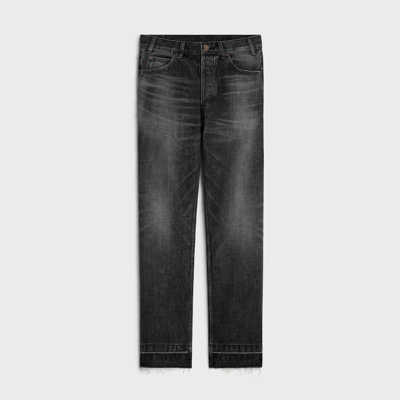 jean wesley en denim délavé black ice rinse
