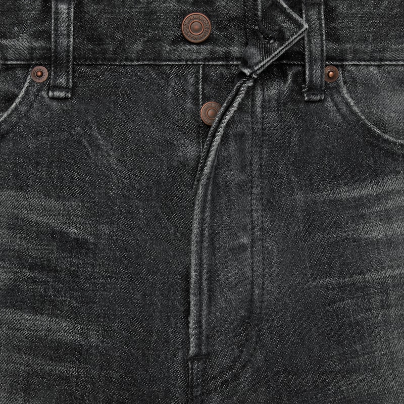 jean wesley en denim délavé black ice rinse