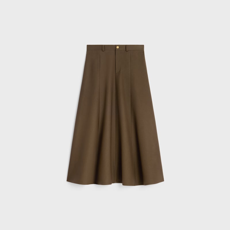 jupe en gabardine de coton