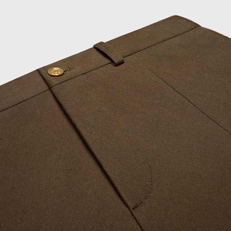 jupe en gabardine de coton