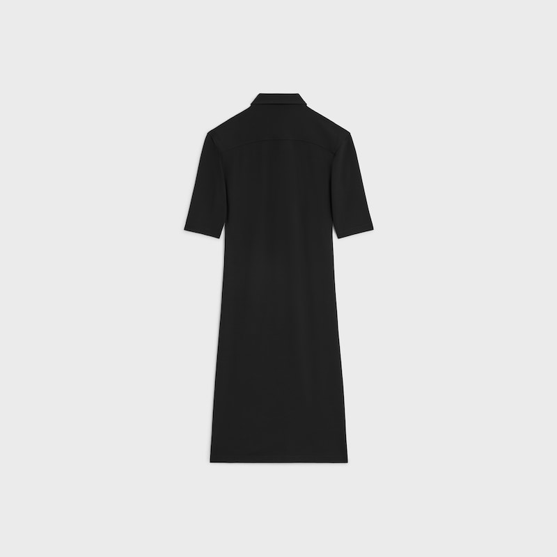 robe chemise en jersey de viscose