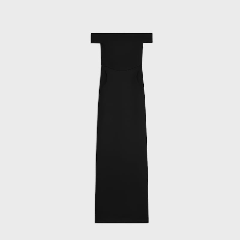 robe en crêpe de laine et de soie