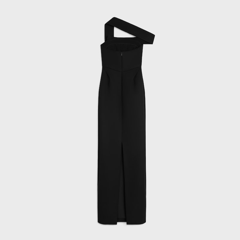 robe en crêpe de laine et de soie