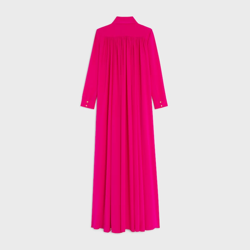 robe en crêpe de soie acétate