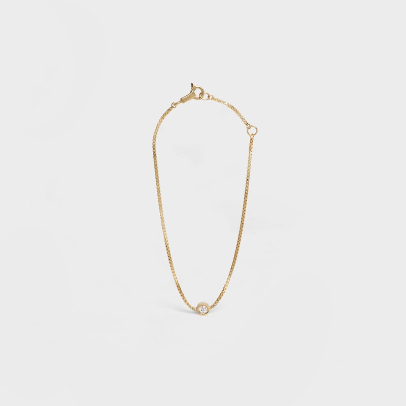 bracelet céline sentimental brillant en or jaune et diamants