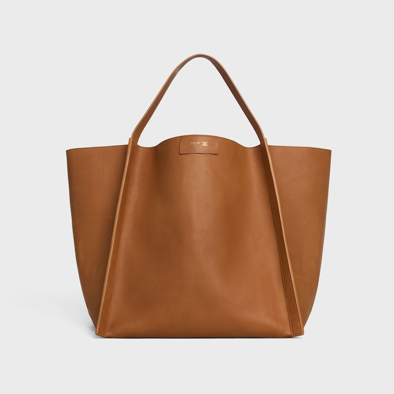 sac cubo moyen en cuir de veau souple