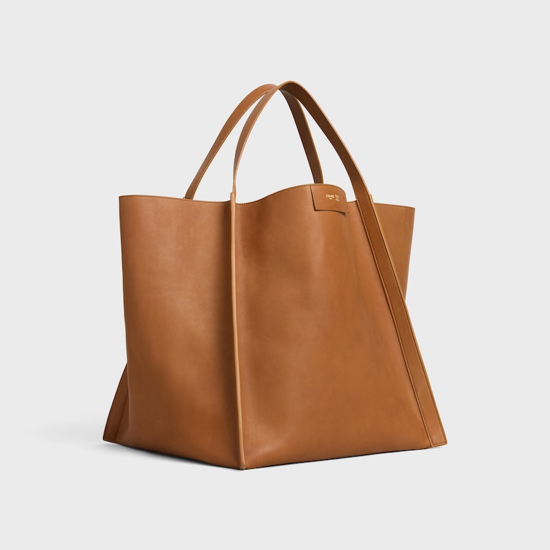 sac cubo moyen en cuir de veau souple