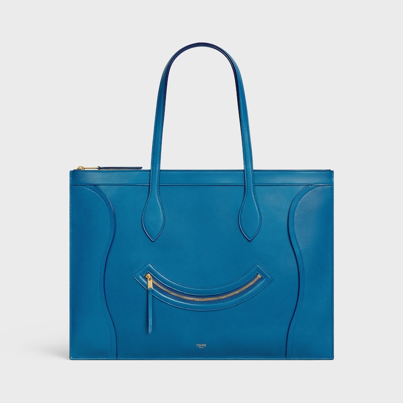 bagages flat cabas neufs en cuir de veau brillant