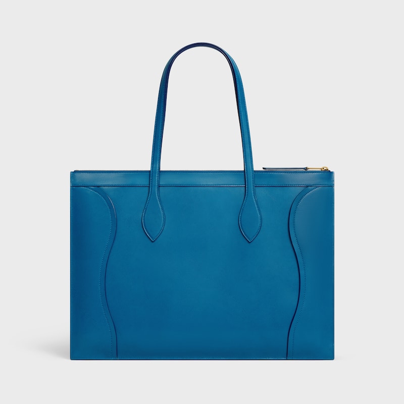 bagages flat cabas neufs en cuir de veau brillant