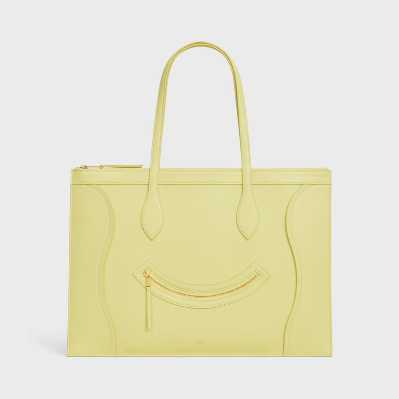 bagages flat cabas neufs en cuir de veau brillant