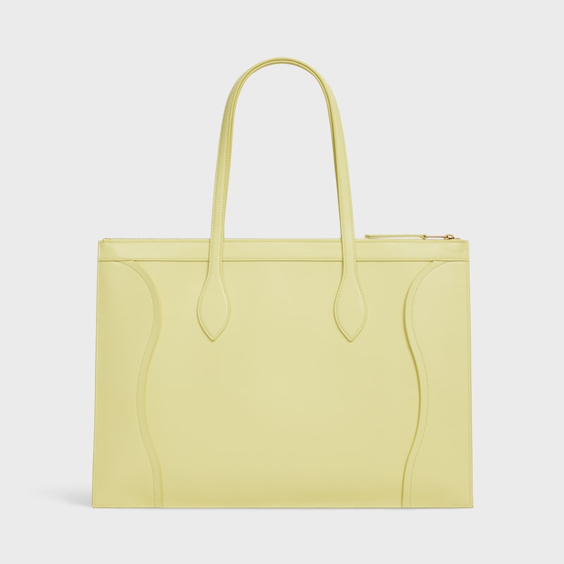 bagages flat cabas neufs en cuir de veau brillant