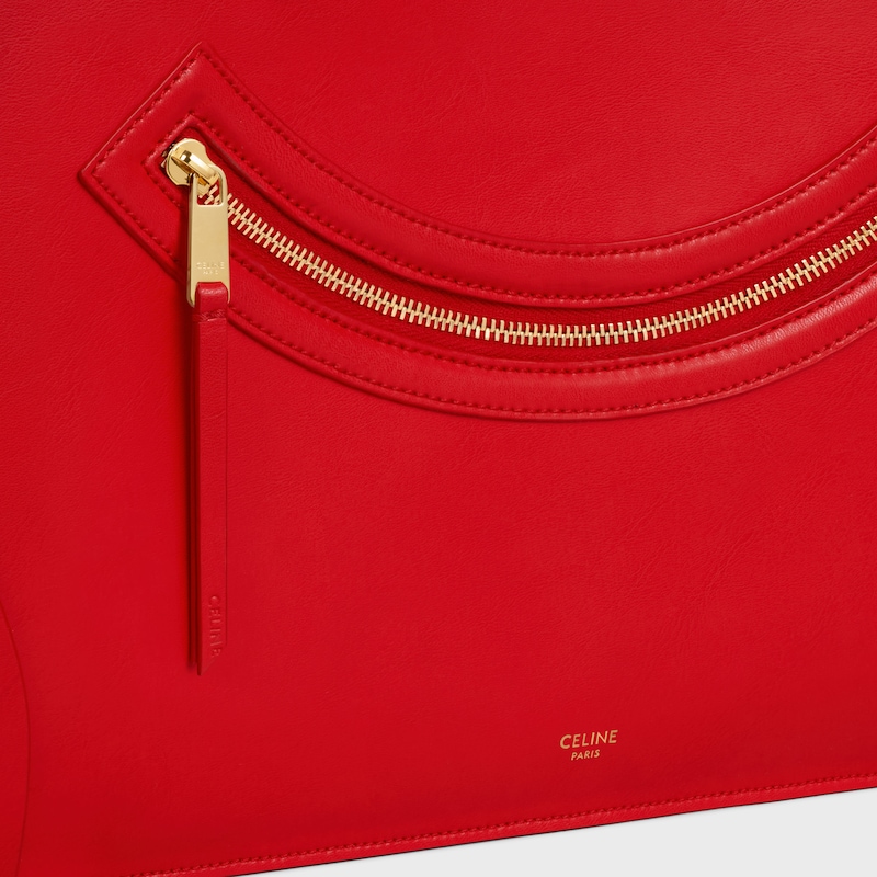 bagages flat cabas neufs en cuir de veau brillant