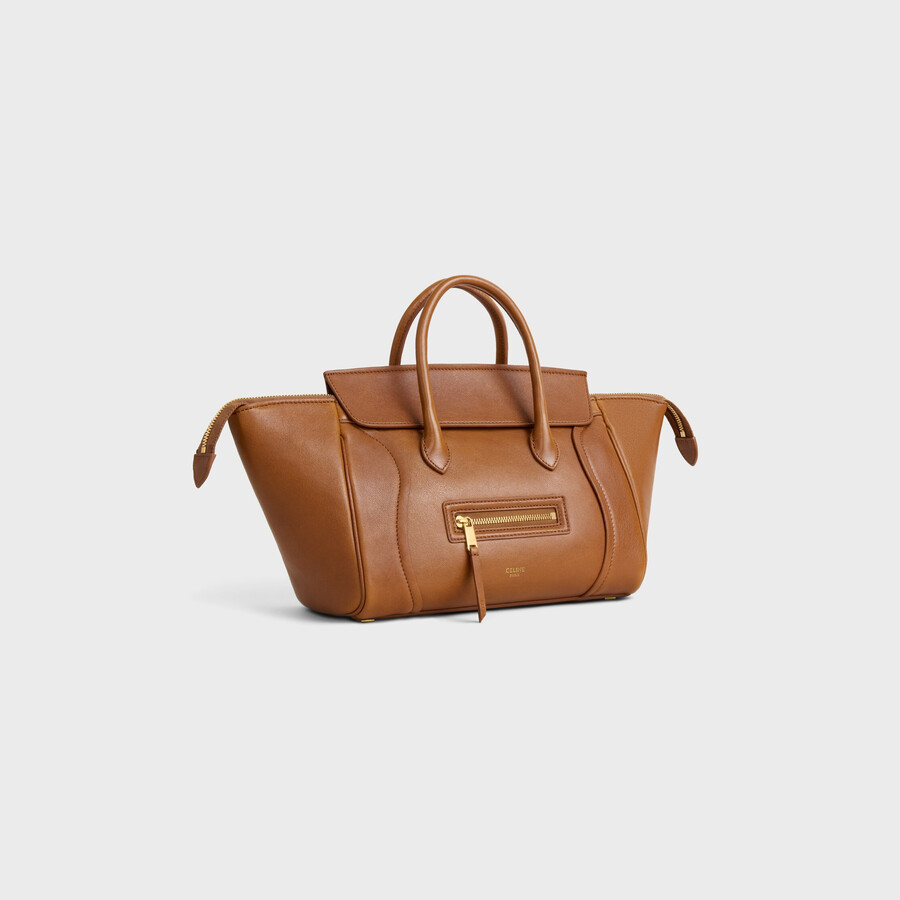 petit valise neuve en cuir dagneau souple et brillant