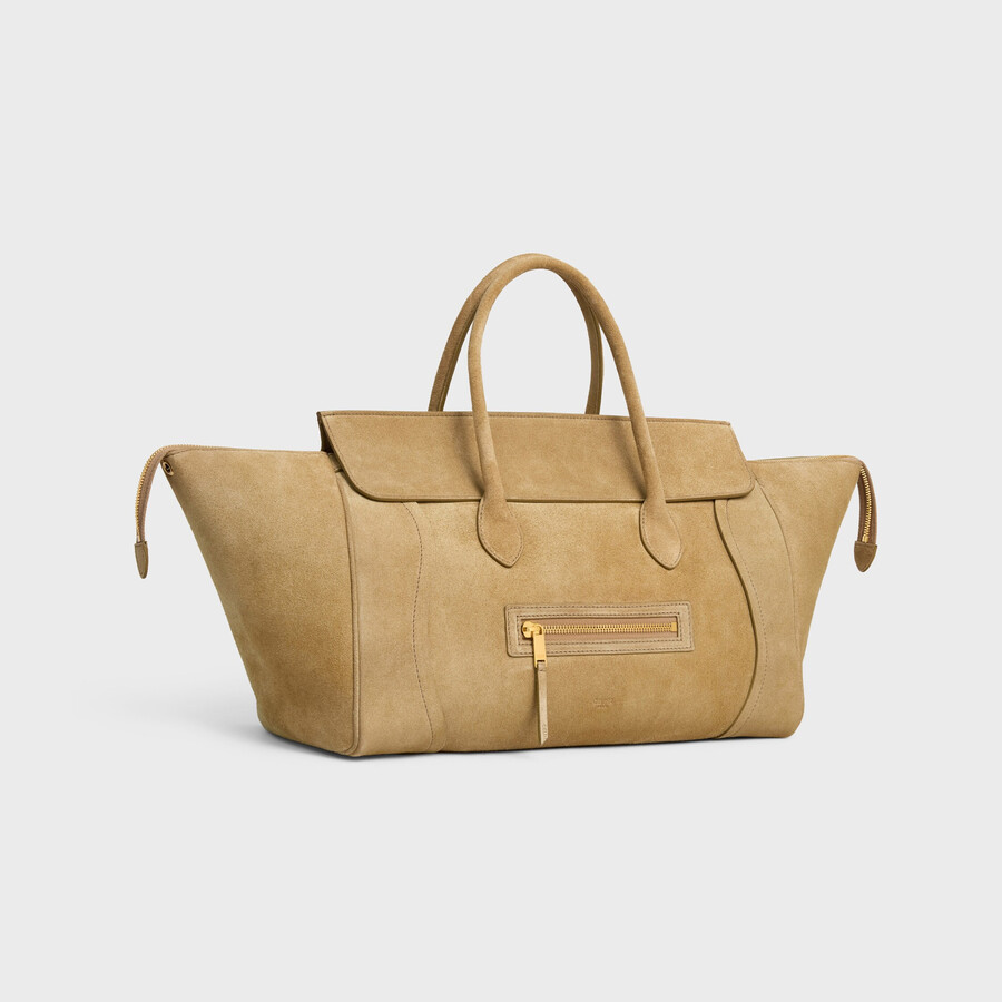 bagage neuf moyen en daim de veau