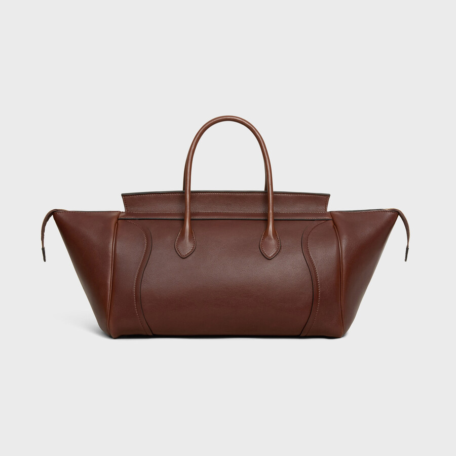 bagage neuf de taille moyenne en cuir dagneau souple et brillant