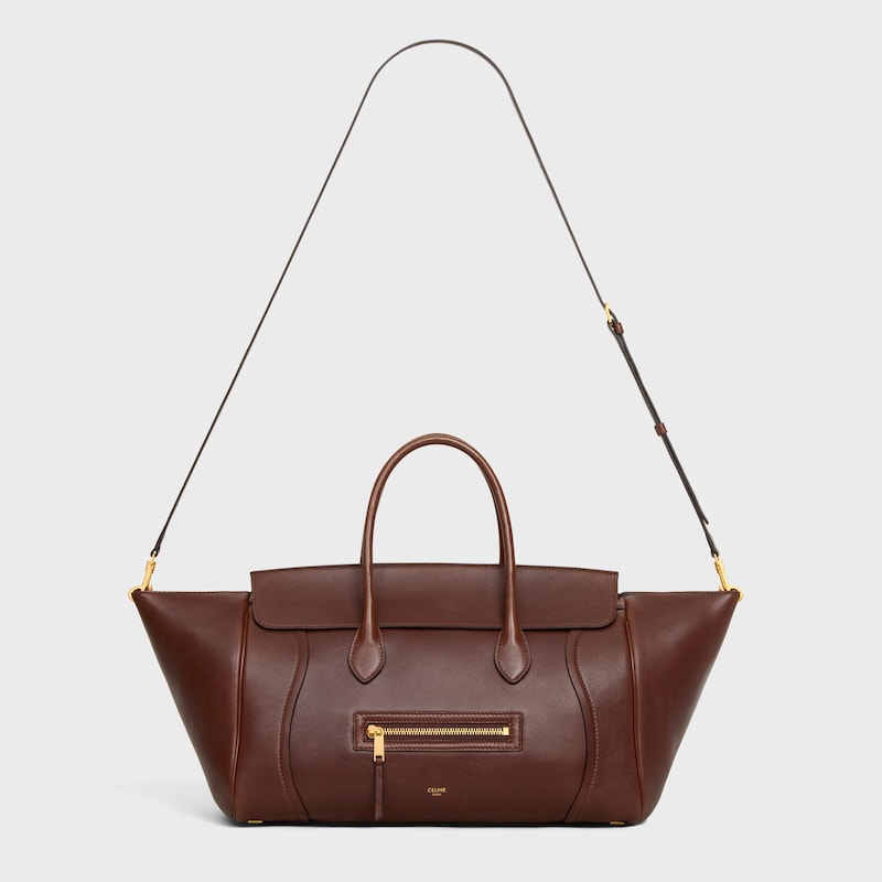 bagage neuf de taille moyenne en cuir dagneau souple et brillant