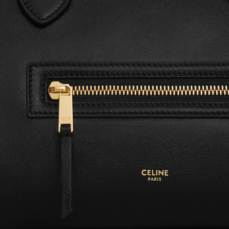 bagage neuf de taille moyenne en cuir dagneau souple et brillant
