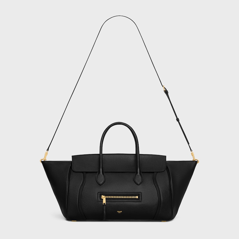 bagage neuf de taille moyenne en cuir dagneau souple et brillant