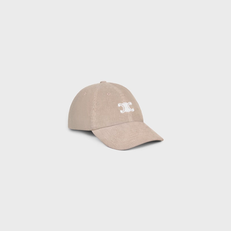 casquette vivienne en velours côtelé