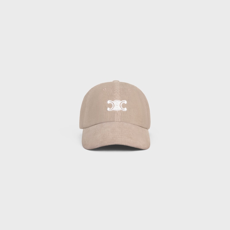 casquette vivienne en velours côtelé