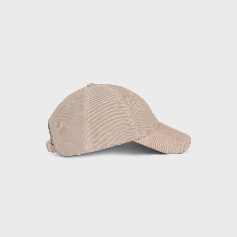 casquette vivienne en velours côtelé