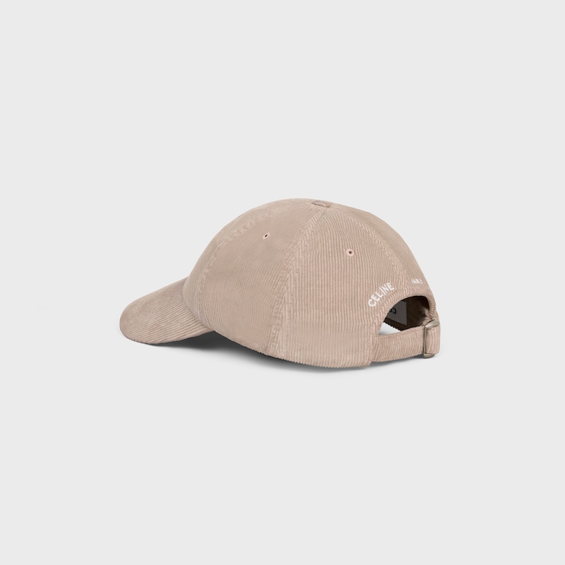 casquette vivienne en velours côtelé