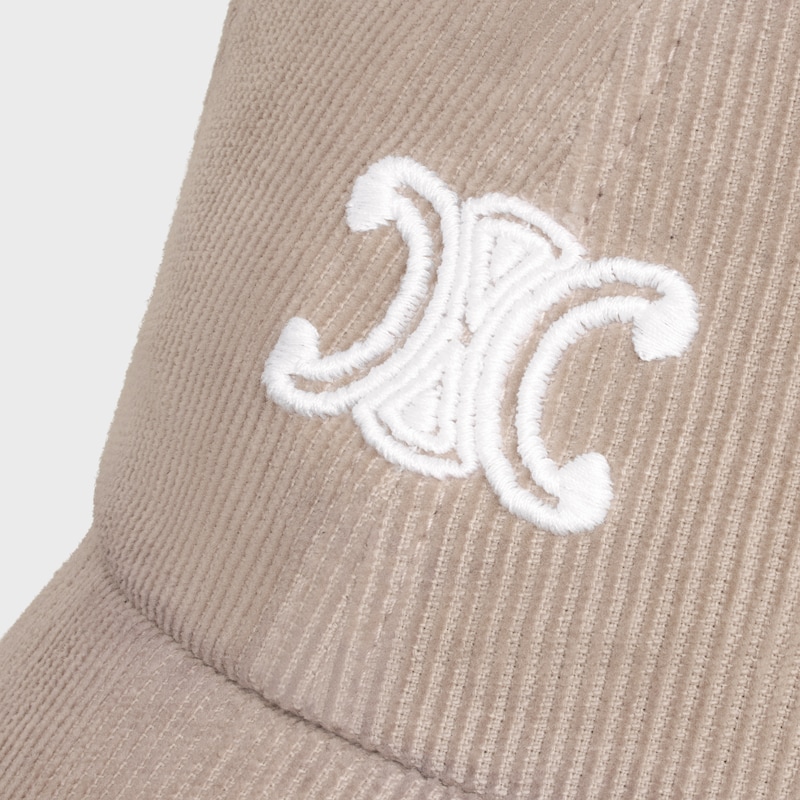 casquette vivienne en velours côtelé
