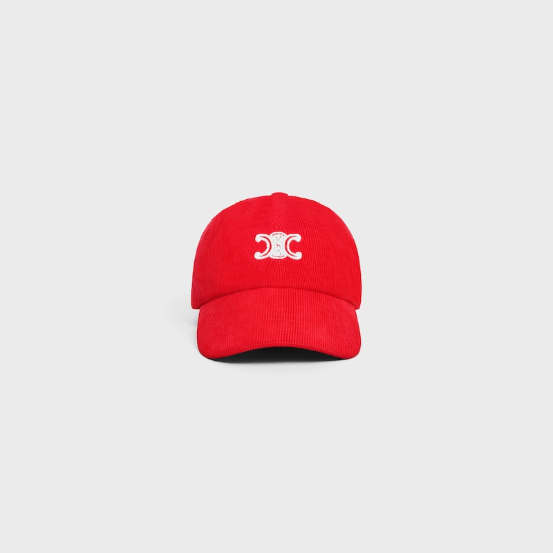casquette vivienne en velours côtelé