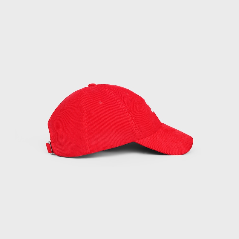 casquette vivienne en velours côtelé