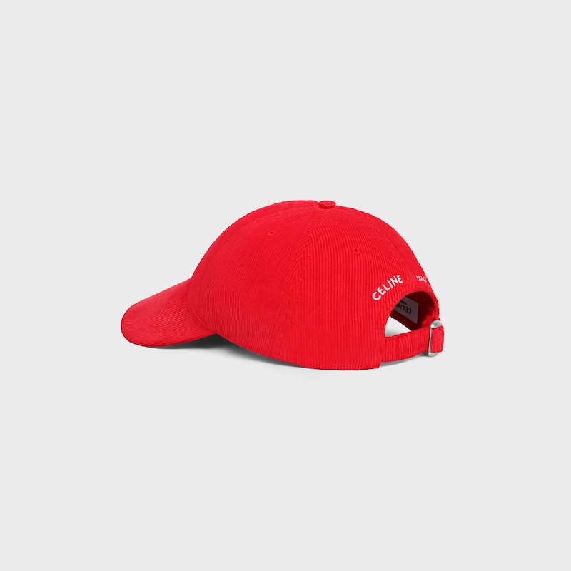 casquette vivienne en velours côtelé