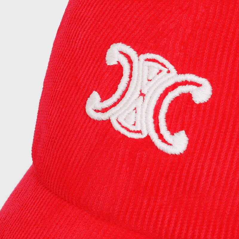 casquette vivienne en velours côtelé