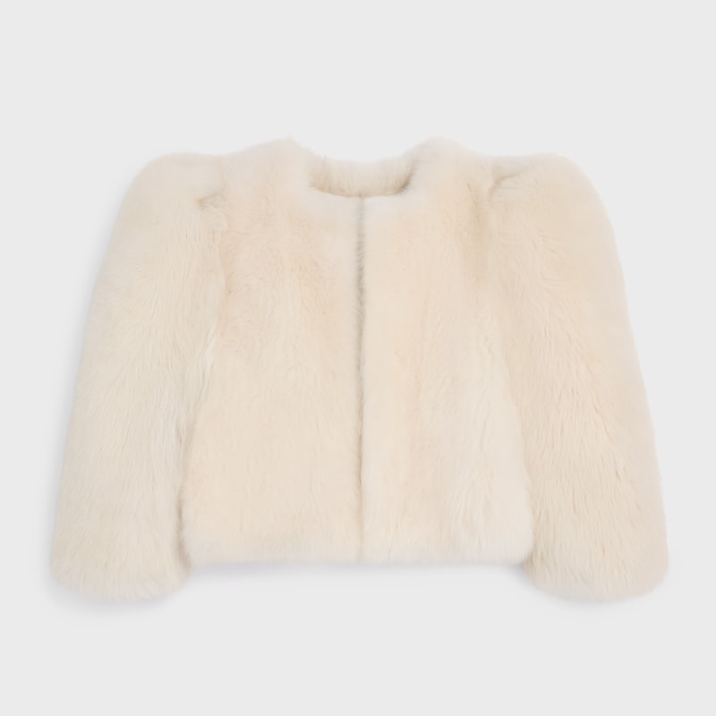 veste en peau lainée dagneau
