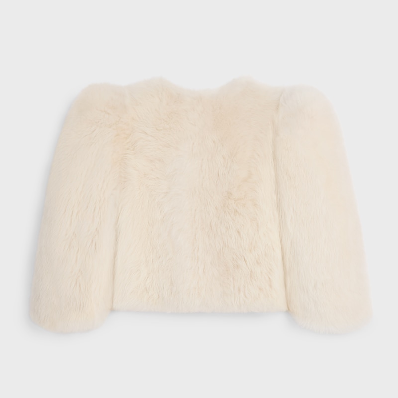 veste en peau lainée dagneau