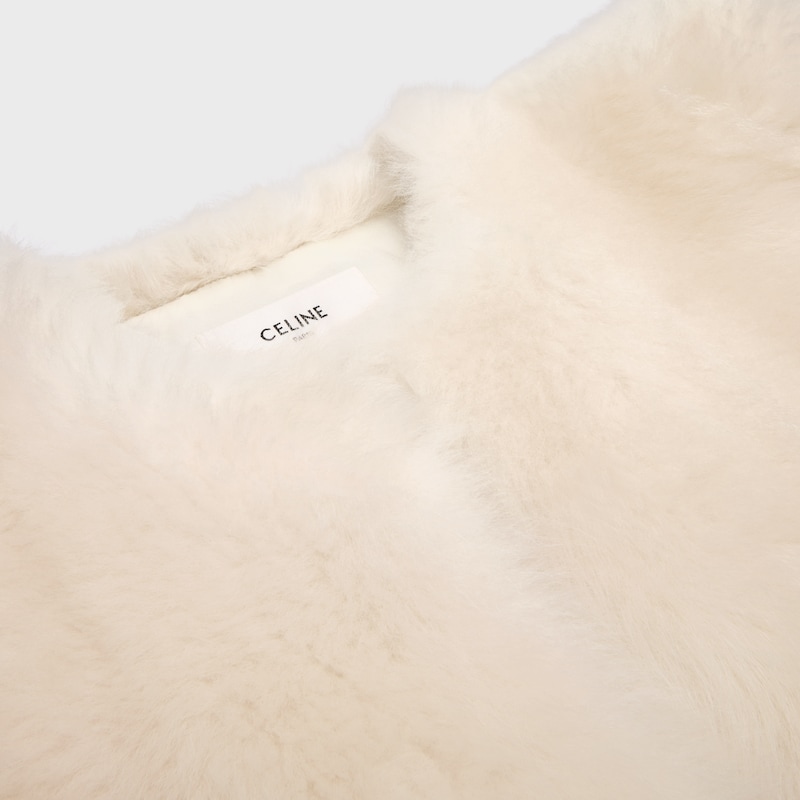 veste en peau lainée dagneau