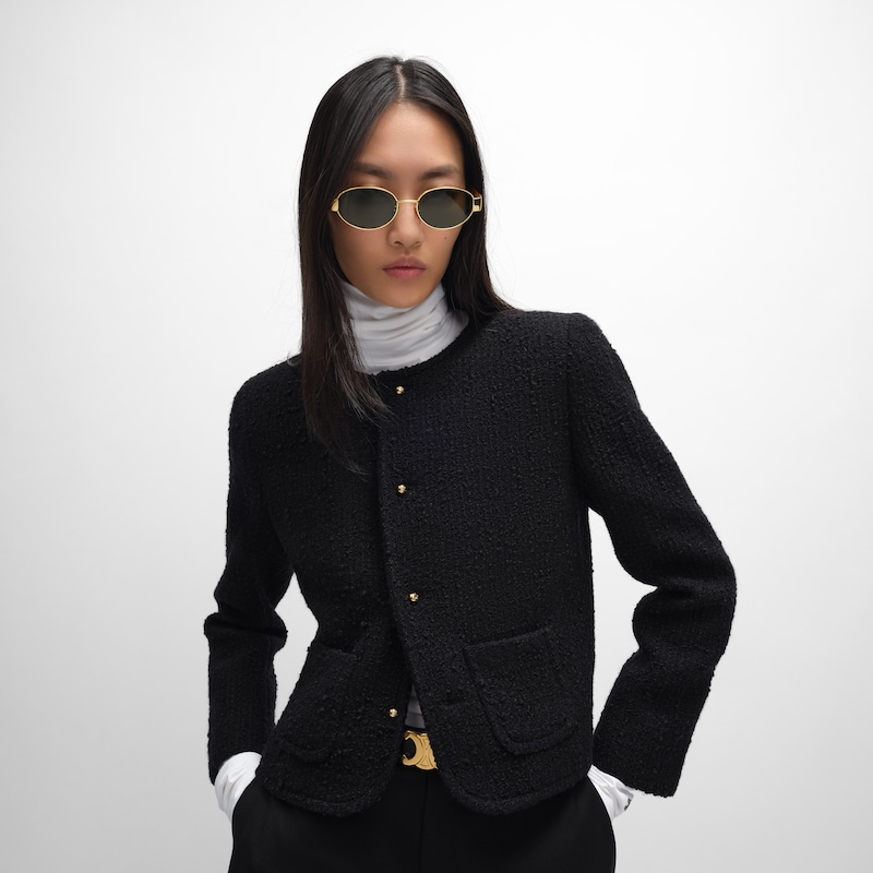 veste iconique en laine nattée