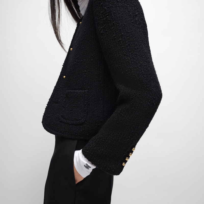 veste iconique en laine nattée