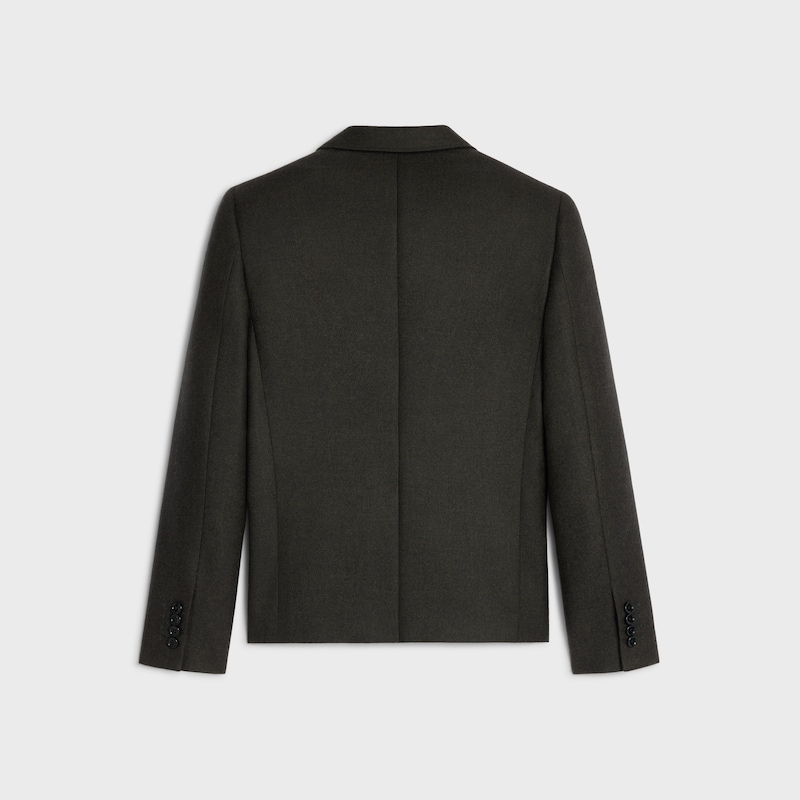 veste courte en flanelle de cachemire