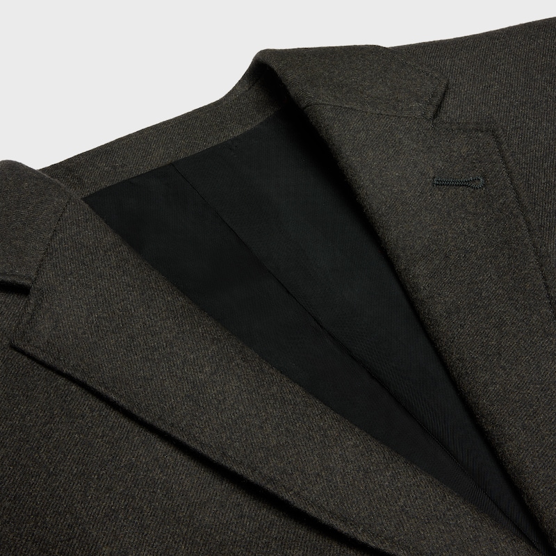 veste courte en flanelle de cachemire