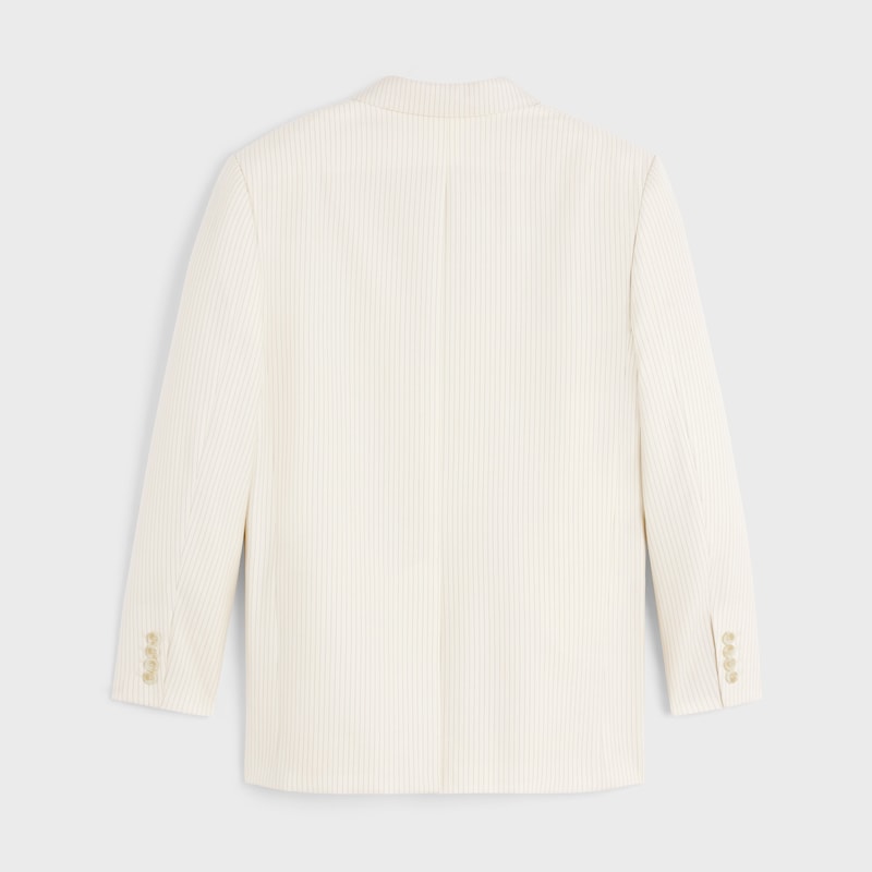 veste jude en laine rayée légère