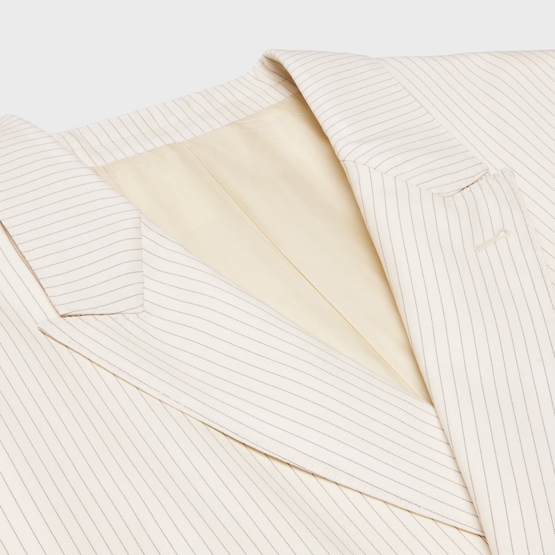 veste jude en laine rayée légère