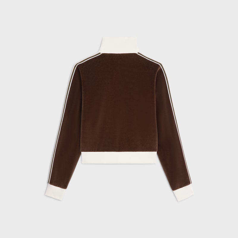 veste de survêtement en jersey de velours